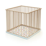 WEBABY Parc bébé en bois. Coloris disponibles : Beige