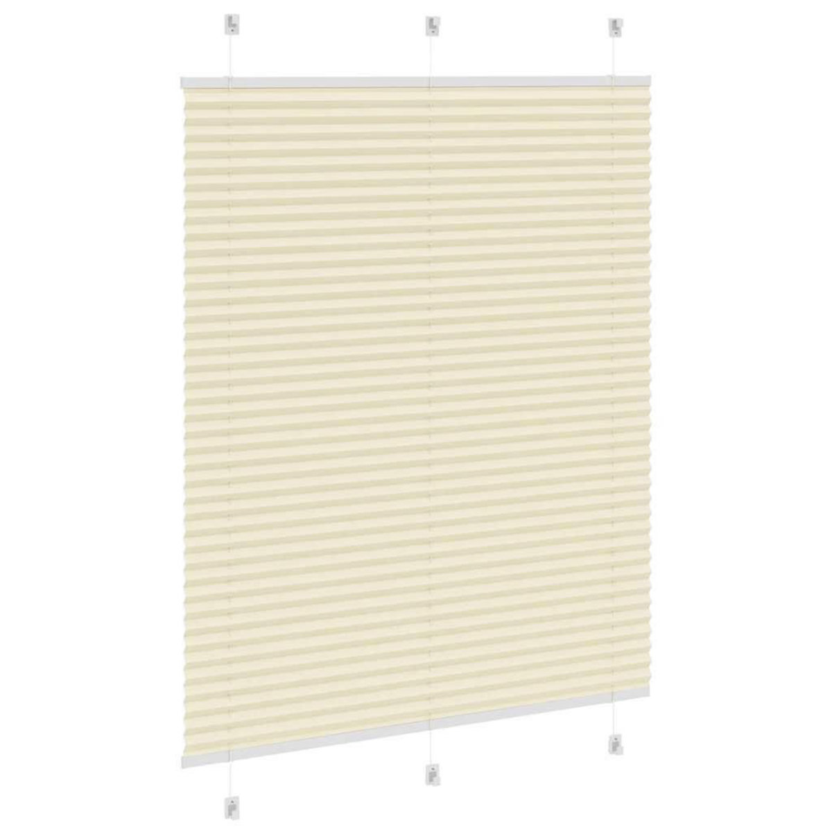 VIDAXL Store plisse creme 110x150cm largeur du tissu 109,4cm polyester