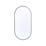 Voir la diapositive 2 : SWEEEK Miroir ovale aluminium 60 x 120 x 1.6 cm noir - Ashley