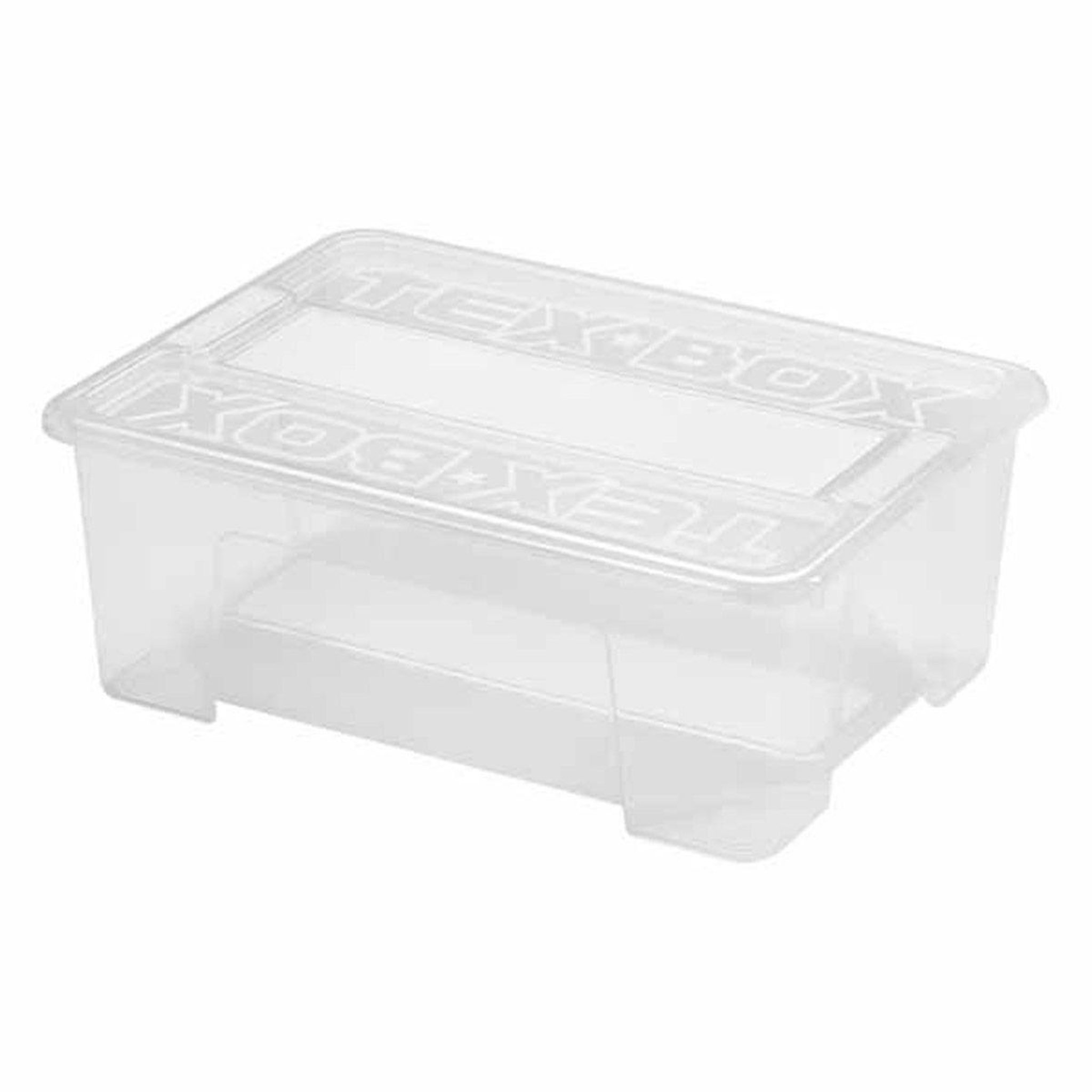 HOMEA Boîte de rangement  texbox  10l transparent