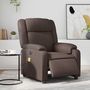 Voir la diapositive 1 : VIDAXL Fauteuil de massage inclinable electrique marron similicuir