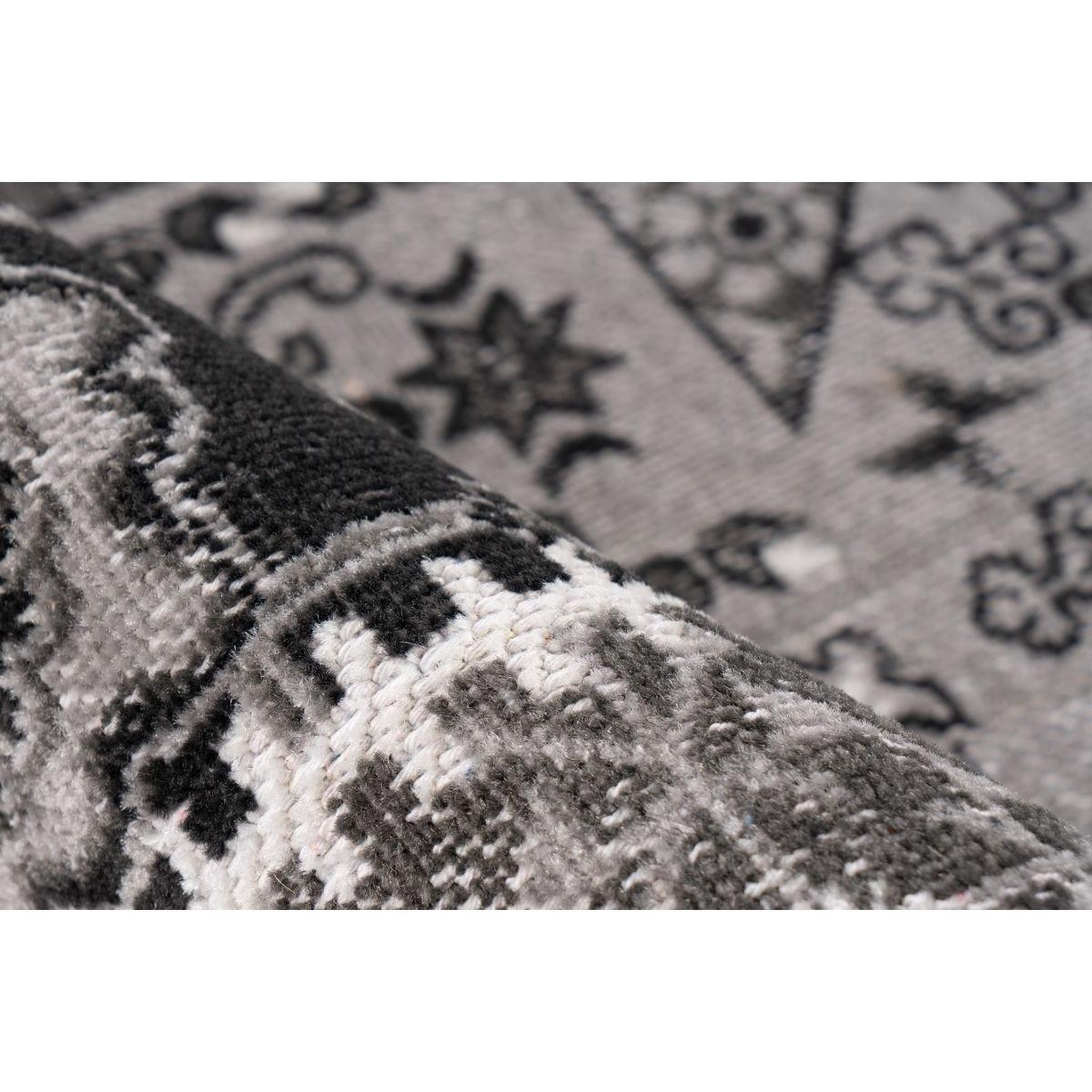 Voir la diapositive 3 : Paris Prix Tapis Patchwork à Poils Courts  Ariya  Gris