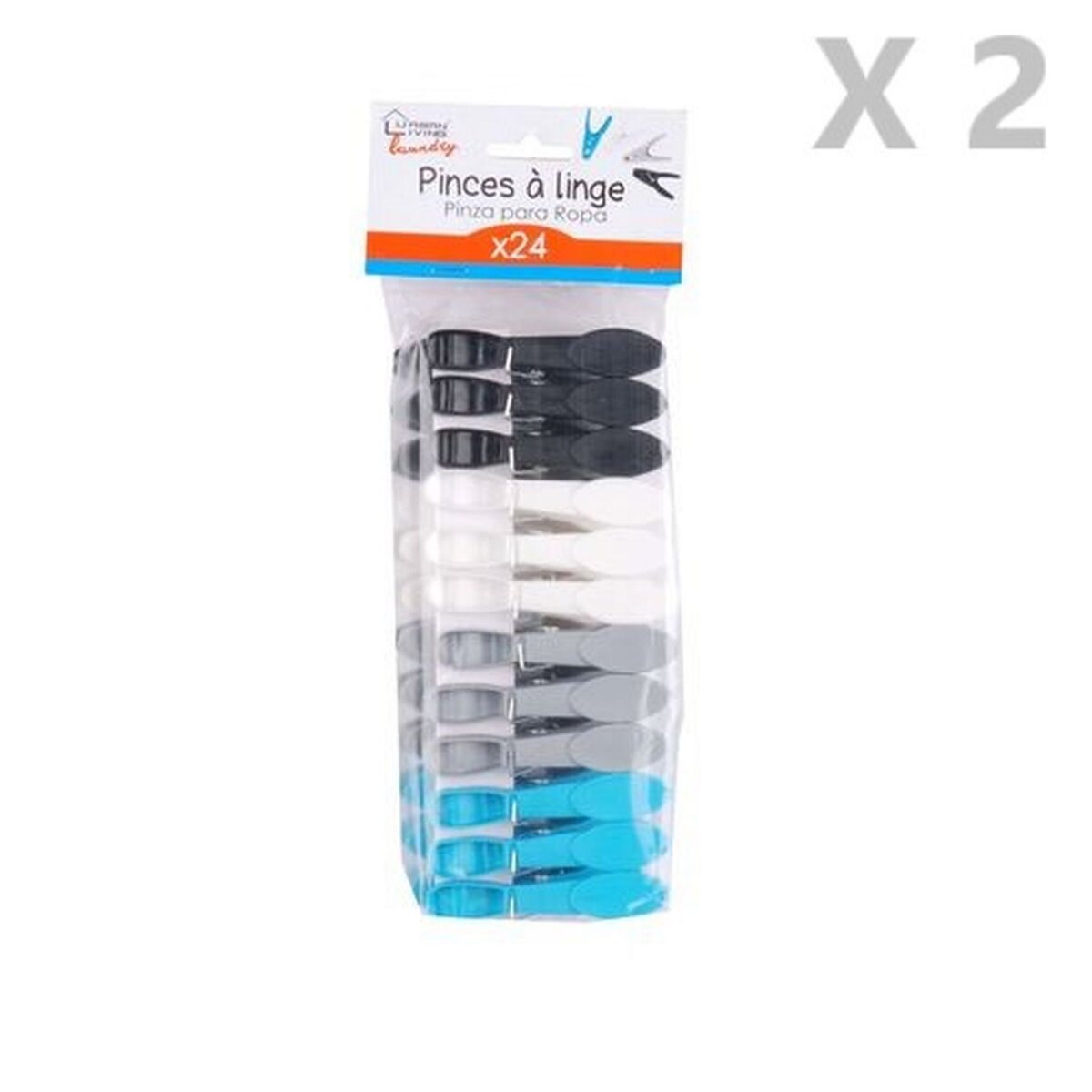 Pinces à linge plastique x12 — Linge, Pinces à linge & accessoires