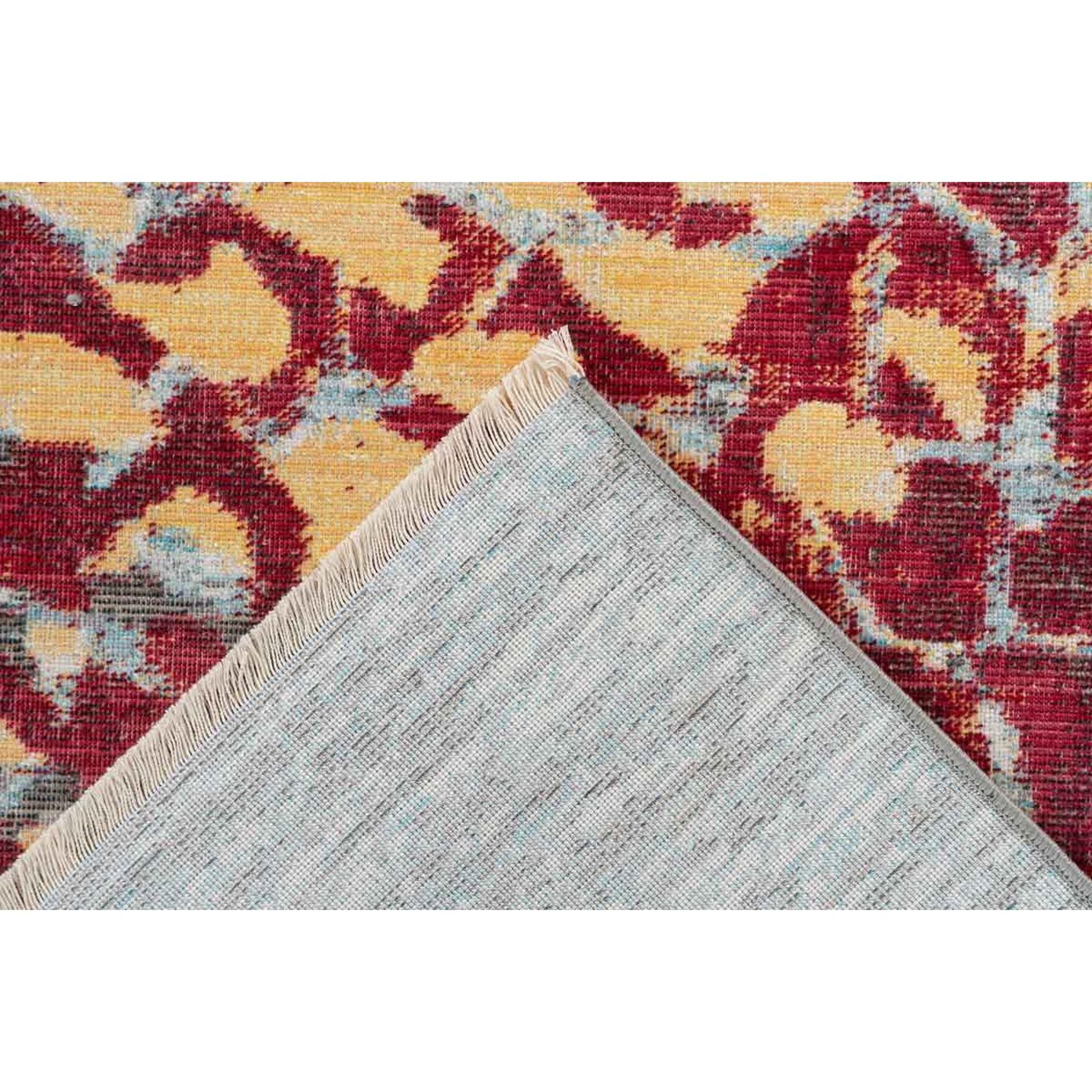 Voir la diapositive 4 : Paris Prix Tapis Tissé Imprimé à Poils Courts  Dilan  Rouge