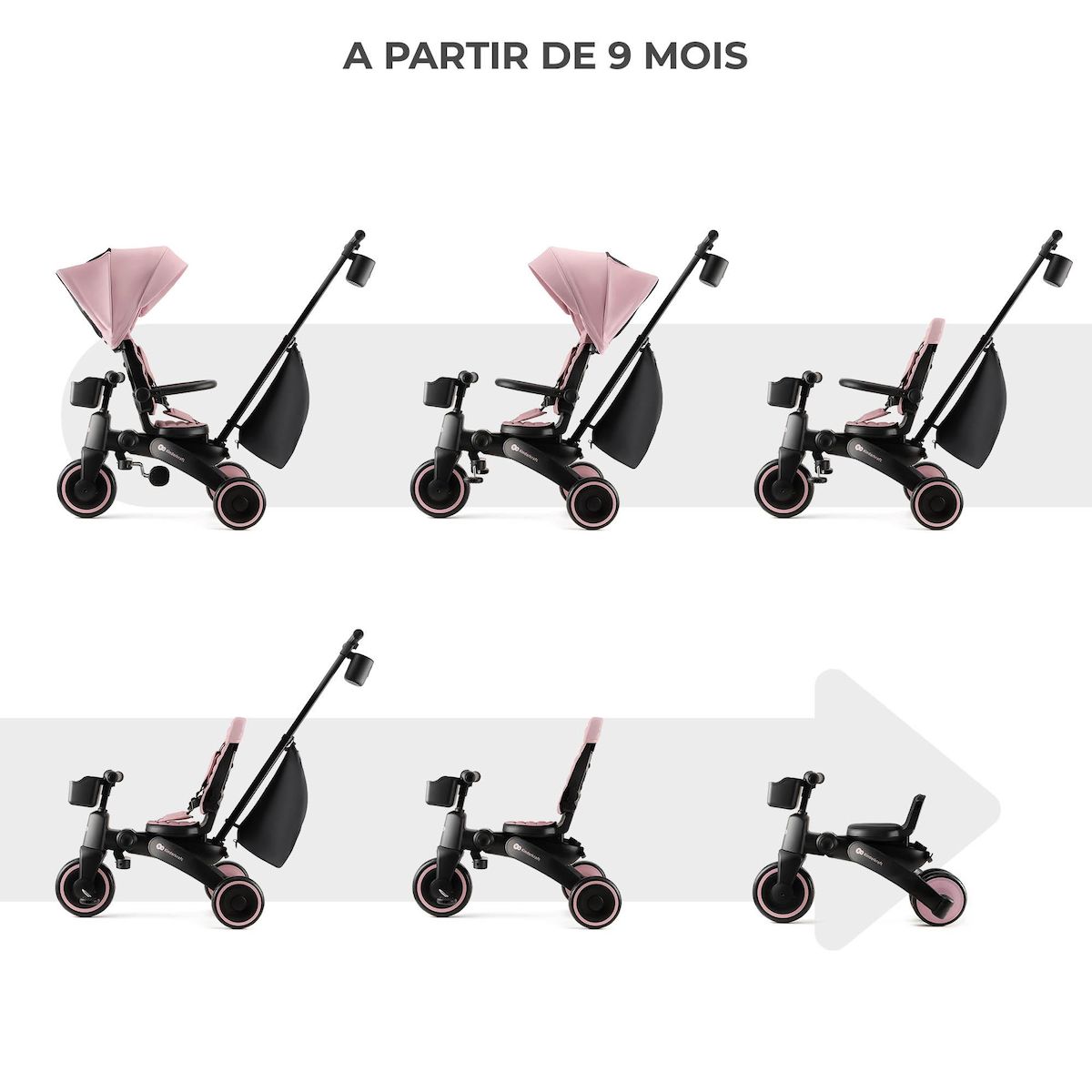 KINDERKRAFT Tricycle jazz 2 pratique et confortable