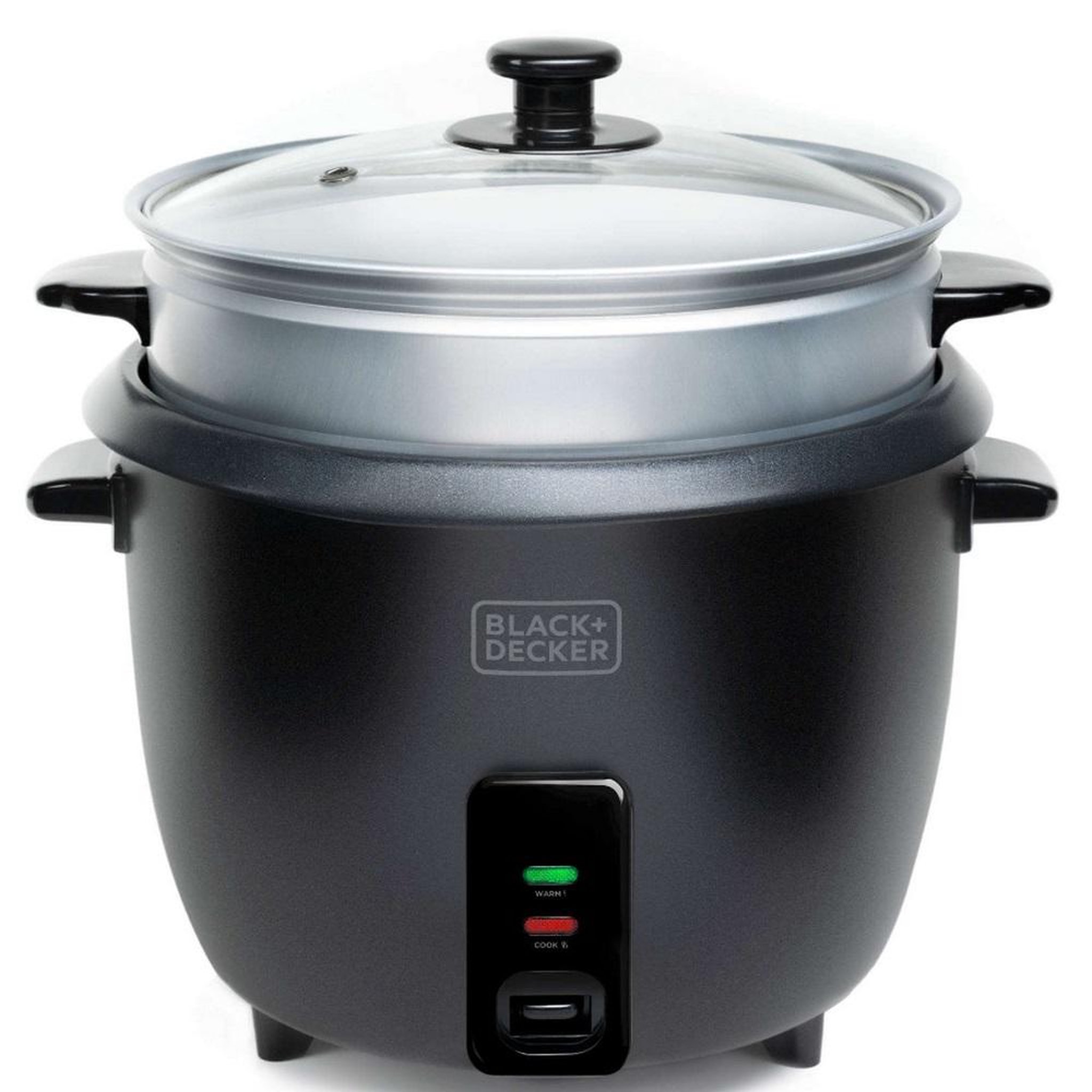 Voir la diapositive 2 : Black et Decker Cuiseur à riz 1.8l 700w avec panier vapeur noir - BXRC1800E