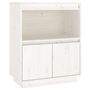 Voir la diapositive 2 : VIDAXL Buffet Blanc 60x34x75 cm Bois massif de pin