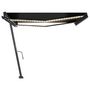 Voir la diapositive 4 : VIDAXL Auvent manuel retractable avec LED 400x350 cm Anthracite