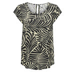 Only Blouse Beige/Noir à motifs Femme Only Nova. Coloris disponibles : Noir