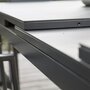 Voir la diapositive 4 : GARDENSTAR Table de jardin aluminium gris 256.8/321x100cm TOUQUET