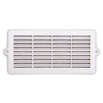 CENTRALE BRICO Grille d'aération abs naturel, L.10.3 x l.22 cm