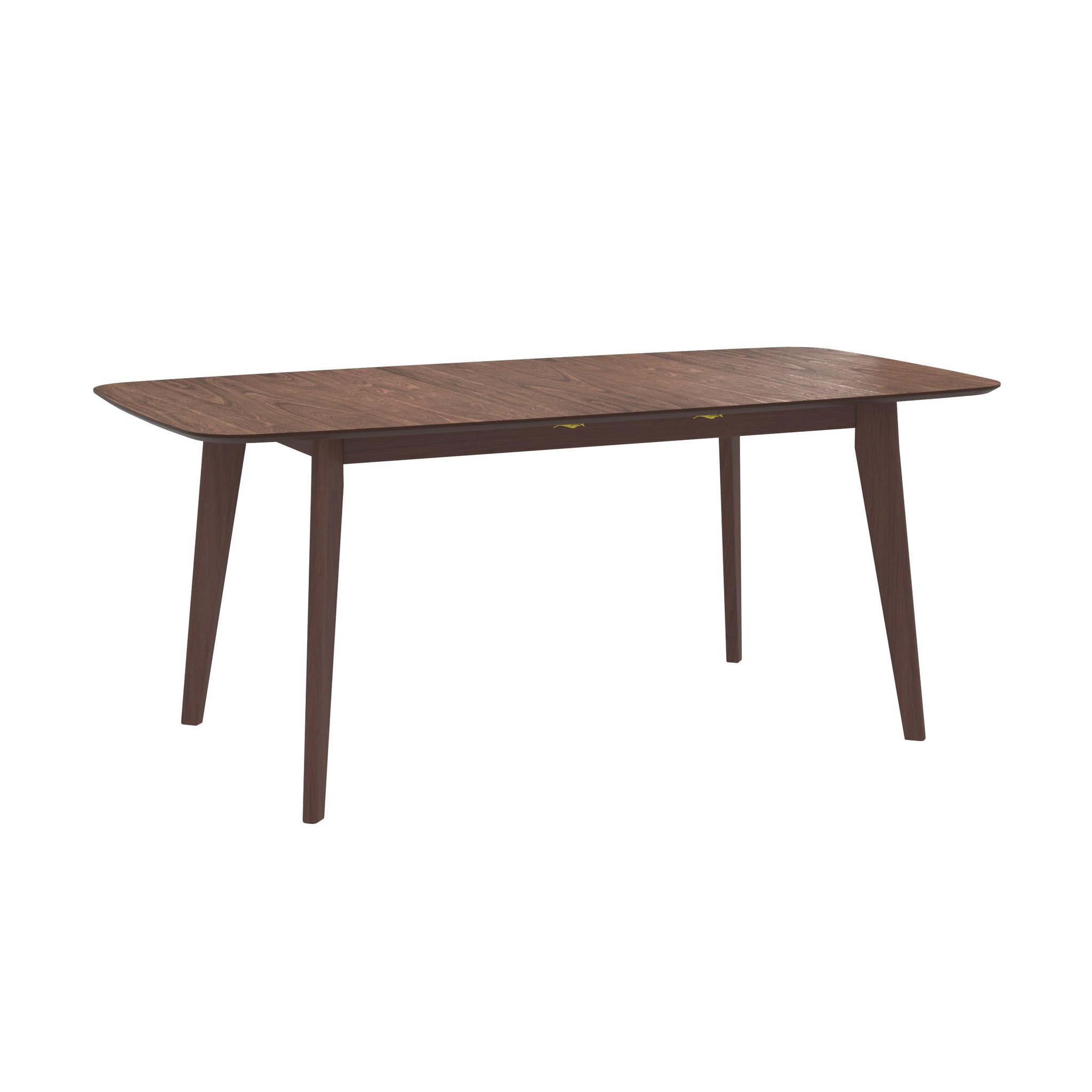 MAISON PAVANE Table rectangulaire 4/6 personnes extensible en bois foncé 150/180 cm-oman