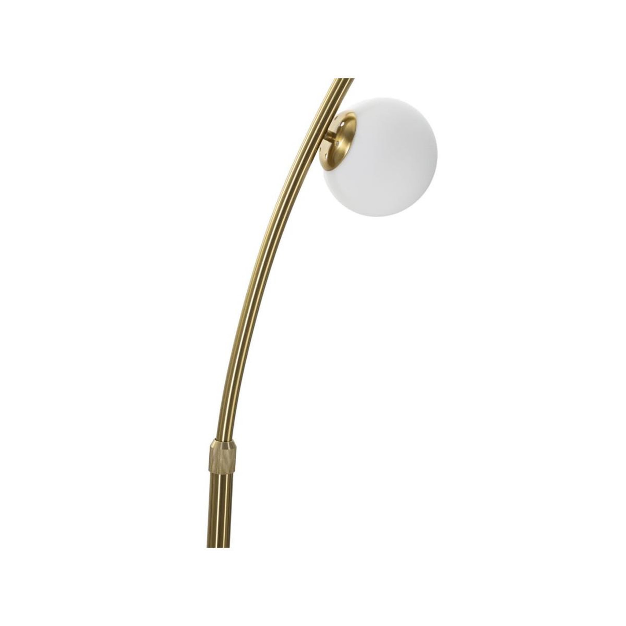 Voir la diapositive 2 : Paris Prix Lampadaire arc 6 sphères  luci  220cm blanc & or