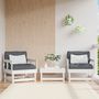 Voir la diapositive 1 : VIDAXL Chaises de jardin lot de 2 blanc bois massif de pin