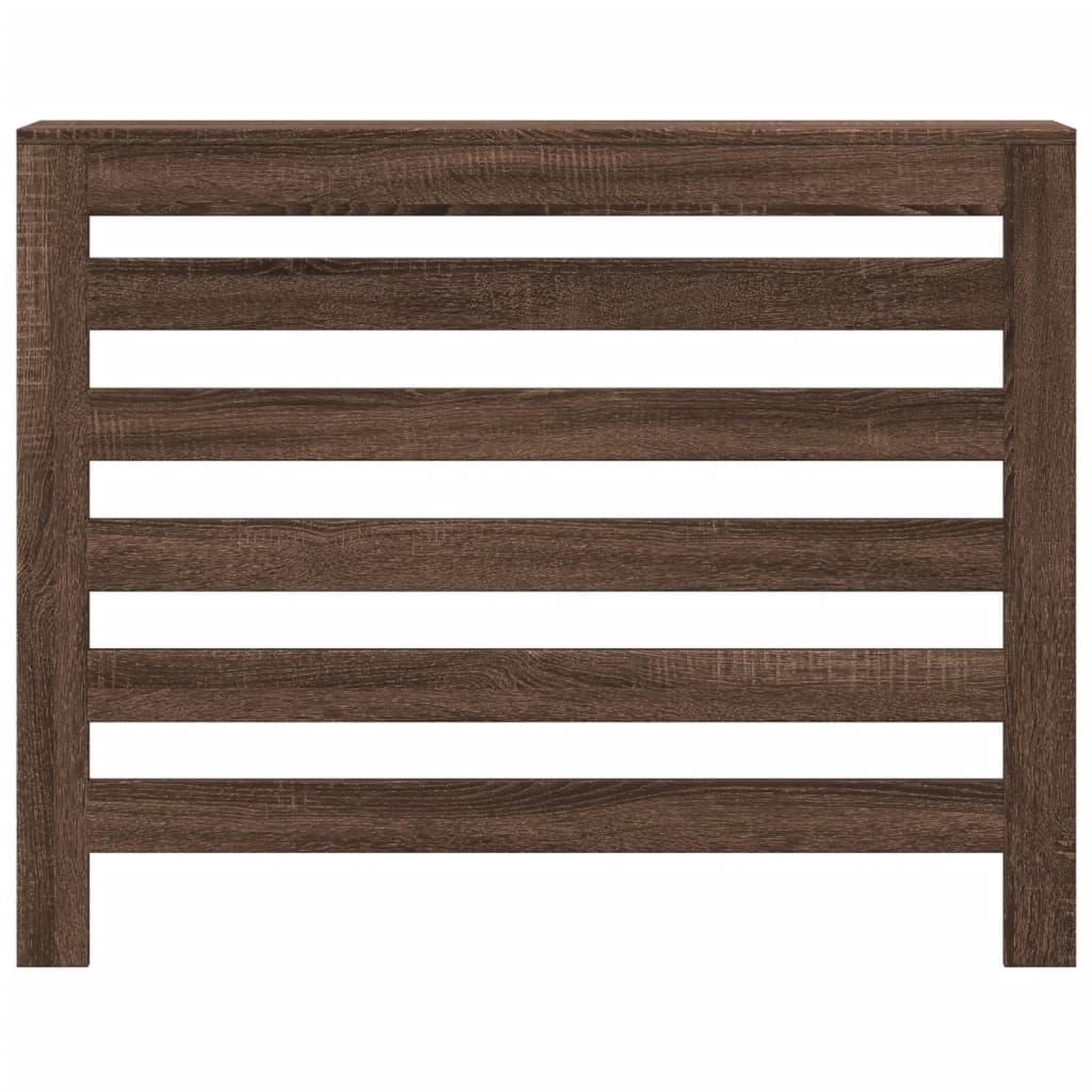 Voir la diapositive 3 : VIDAXL Cache-radiateur chene marron 104x20x82 cm bois d'ingenierie