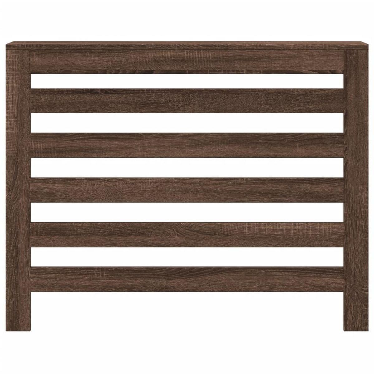 VIDAXL Cache-radiateur chene marron 104x20x82 cm bois d'ingenierie