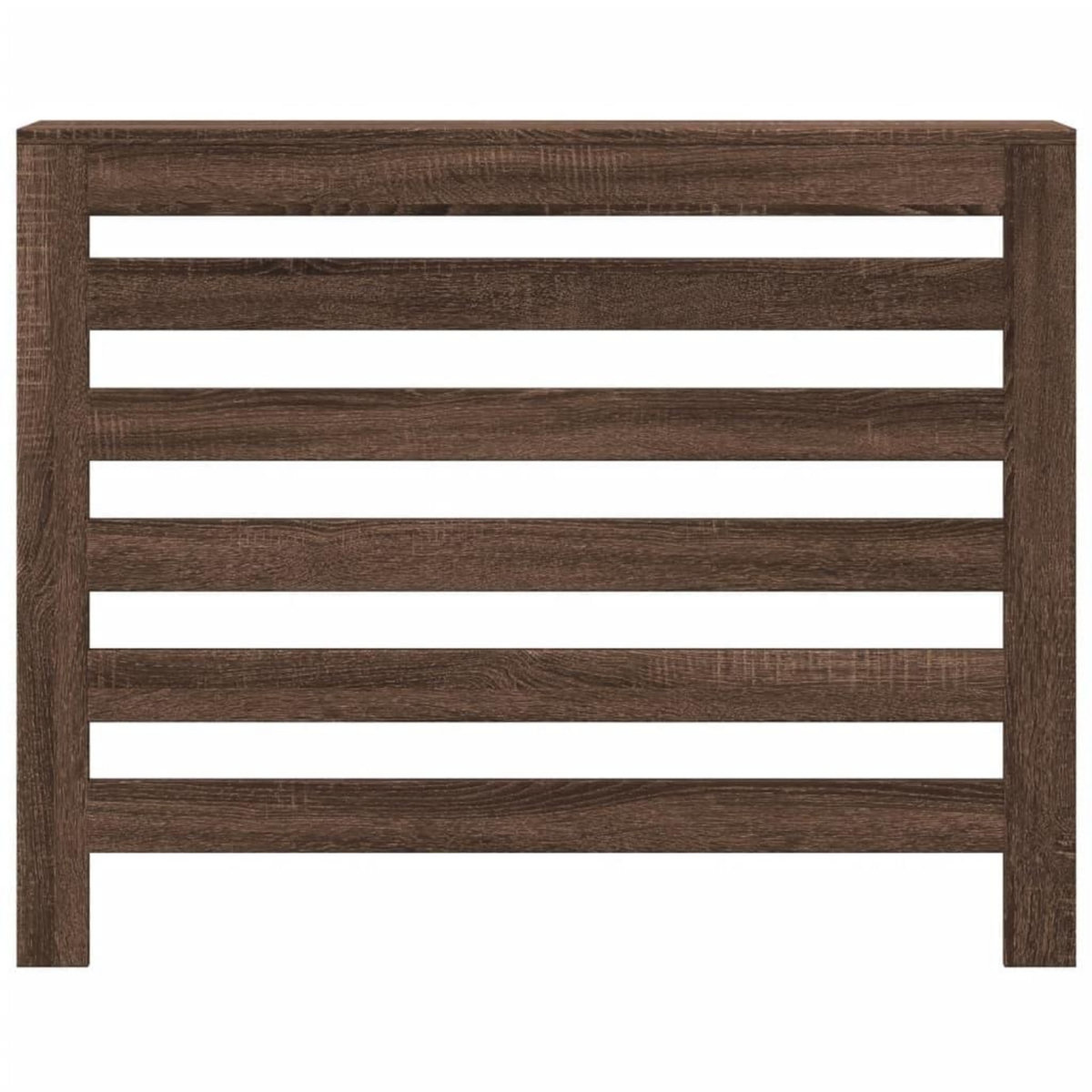 VIDAXL Cache-radiateur chene marron 104x20x82 cm bois d'ingenierie
