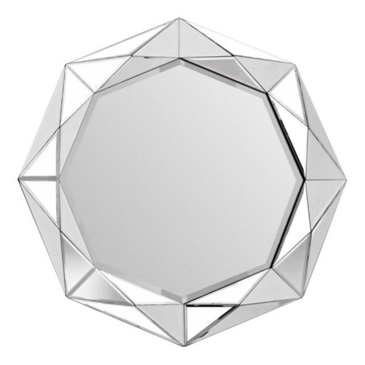 Paris Prix Miroir Mural Design  Herakles  80cm Argent