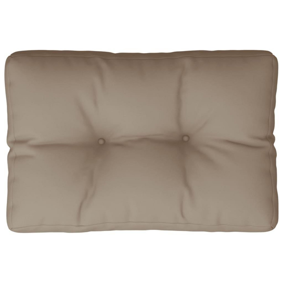 VIDAXL Coussin de palette taupe 50x40x12 cm tissu