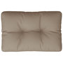 Voir la diapositive 2 : VIDAXL Coussin de palette taupe 50x40x12 cm tissu