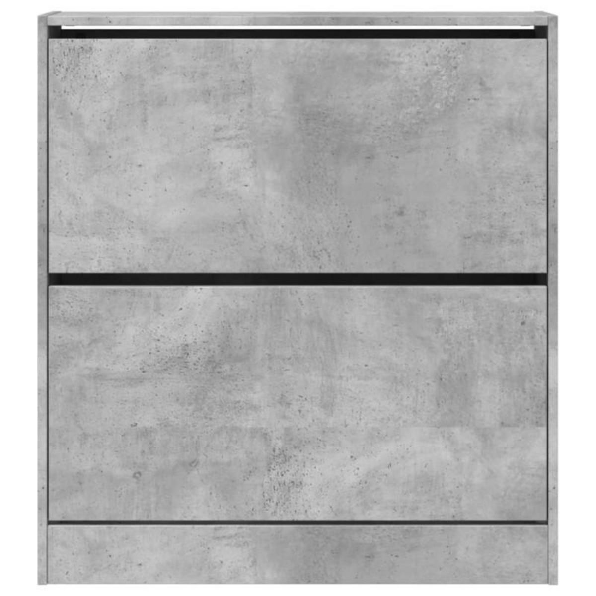 VIDAXL Armoire à chaussures gris béton 80x21x87,5 cm bois d ingénierie