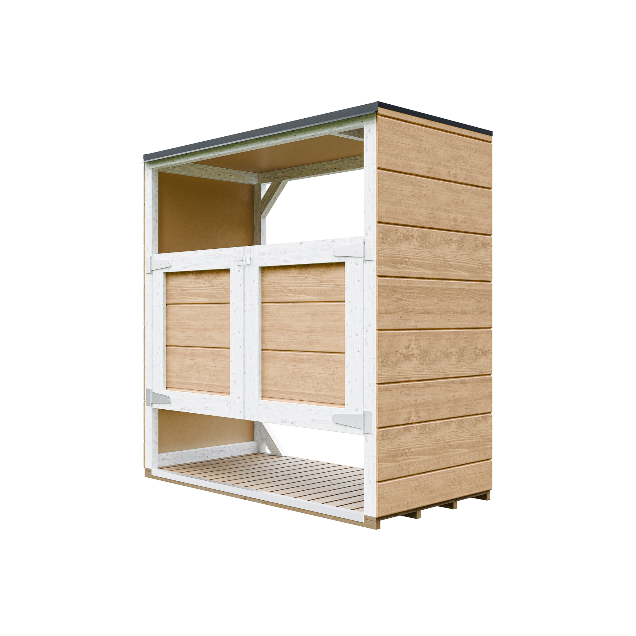 Voir la diapositive 1 : TIMBELA Abri de jardin pour poubelles, Cache poubelle extérieur 2x240L M980A
