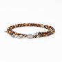 Voir la diapositive 3 : SLOYA Bracelet Lumia en pierres Oeil de Tigre