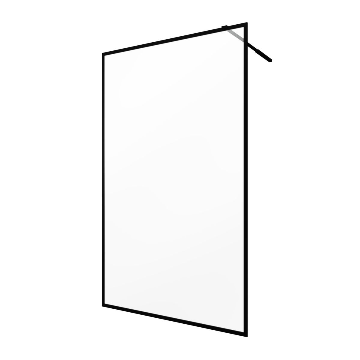 Aurlane Paroi de douche à l'italienne noir 120x200 cm - DARK EDGE 120