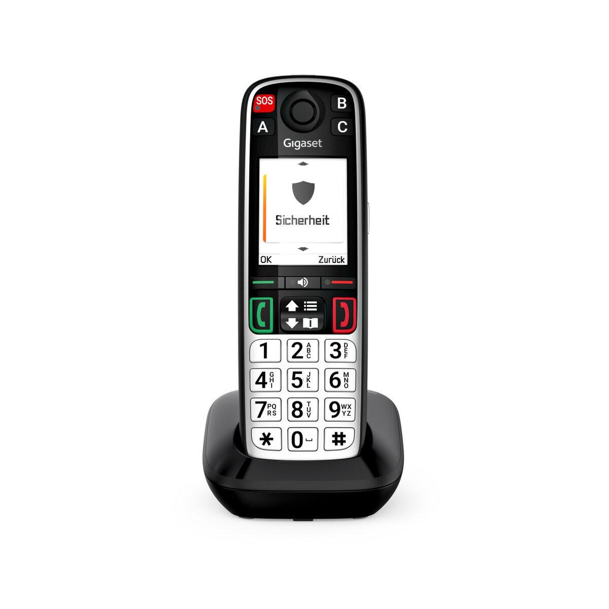 Voir la diapositive 3 : GIGASET Gigaset easy 500 téléphone analog/dect identification de l'appelant noir, argent