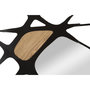 Voir la diapositive 2 : Paris Prix Décoration Murale Avec Miroir  Absy  114cm Noir & Naturel
