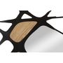 Voir la diapositive 2 : Paris Prix Décoration Murale Avec Miroir  Absy  114cm Noir & Naturel