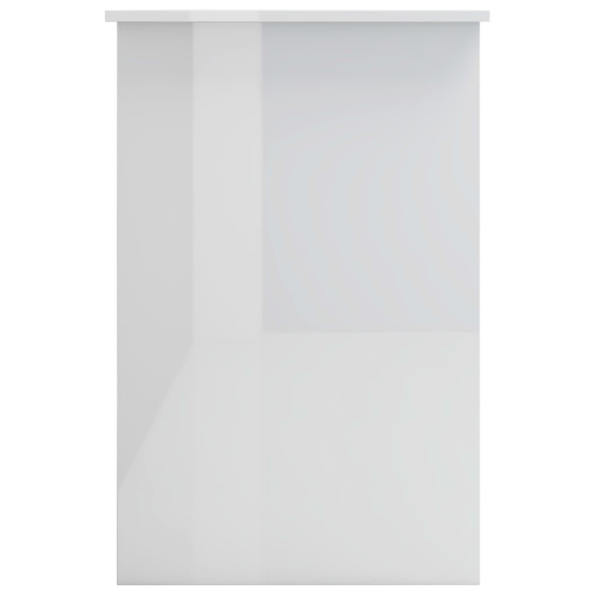 Voir la diapositive 5 : VIDAXL Bureau Blanc brillant 100x50x76 cm Bois d'ingenierie