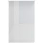 Voir la diapositive 5 : VIDAXL Bureau Blanc brillant 100x50x76 cm Bois d'ingenierie