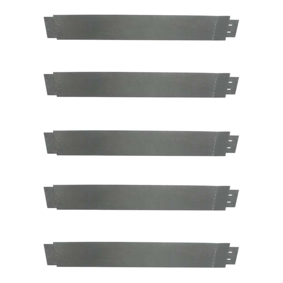 ID MARKET Bordurette de jardin x5 acier flexible L. 5 M x H. 0.12 M