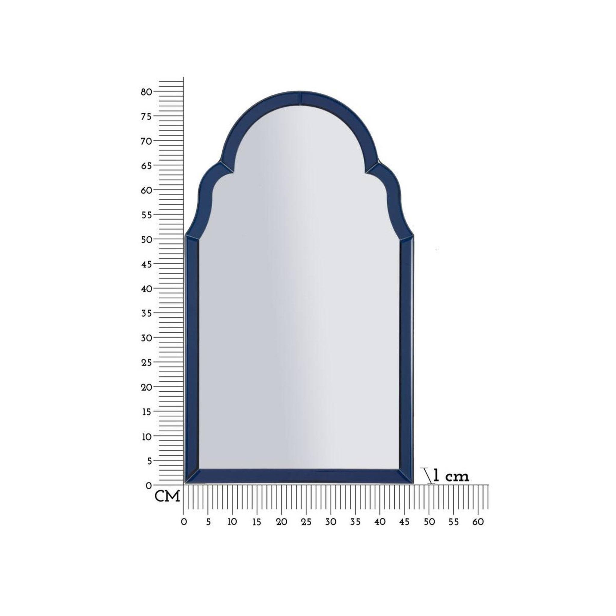 Voir la diapositive 6 : Paris Prix Miroir Mural  Tangier  80cm Bleu