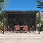 Voir la diapositive 2 : SWEEEK Pergola Bioclimatique – Triomphe – 4x3m, aluminium, à lames orientables + store 4m