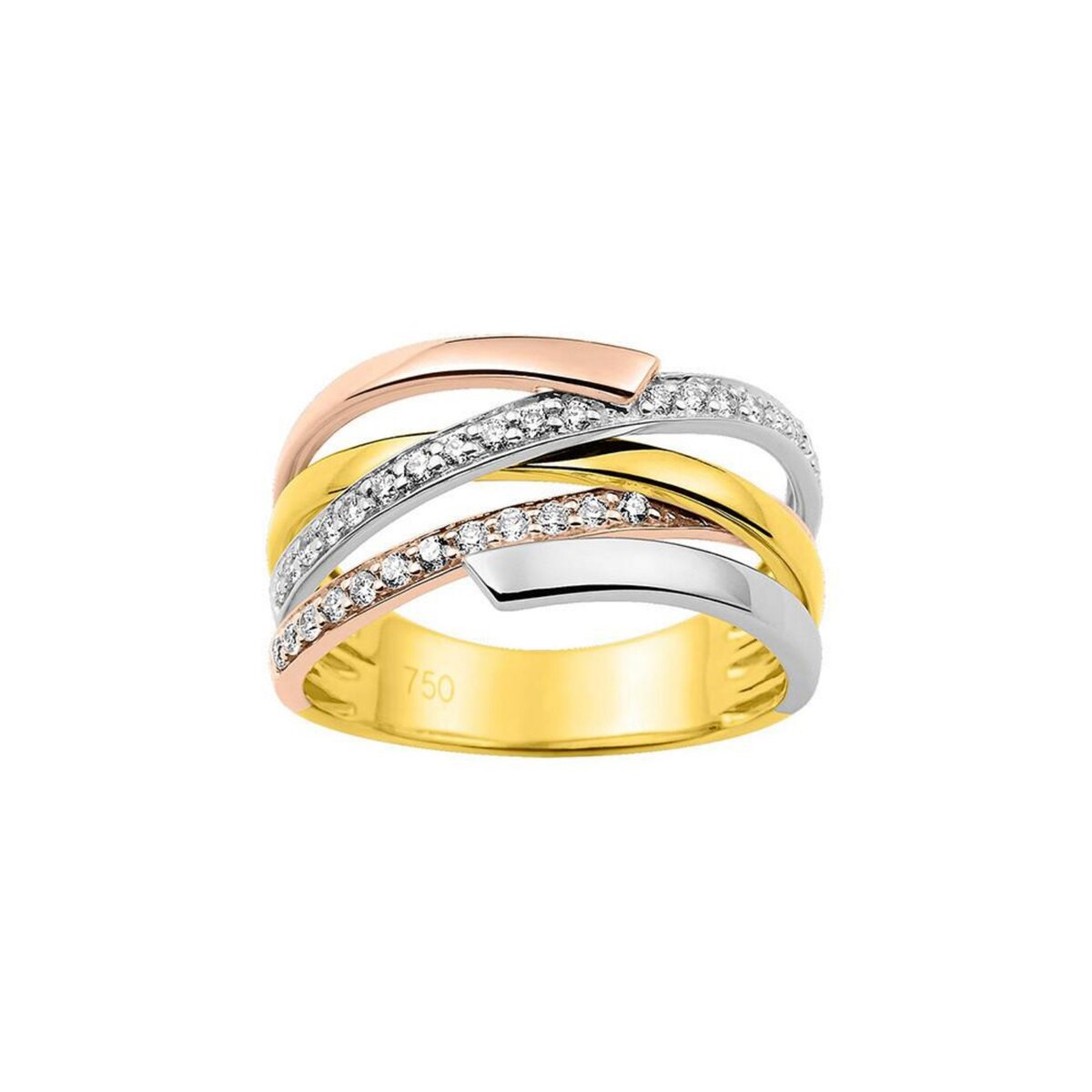 Tousmesbijoux Bague Femme Or 18 Carats Diamant pas cher