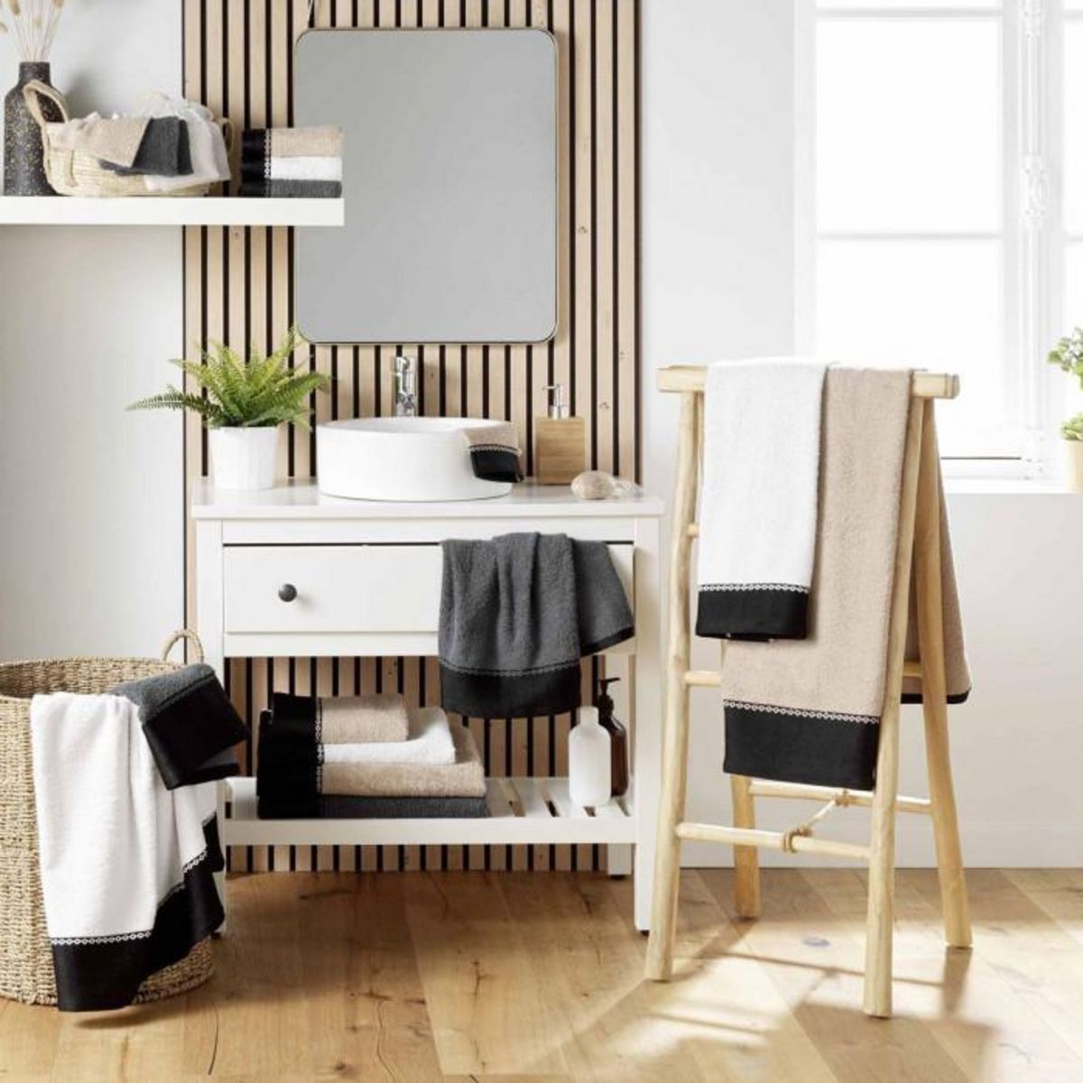 Paris Prix Drap de Bain  Majesty  90x150cm Blanc