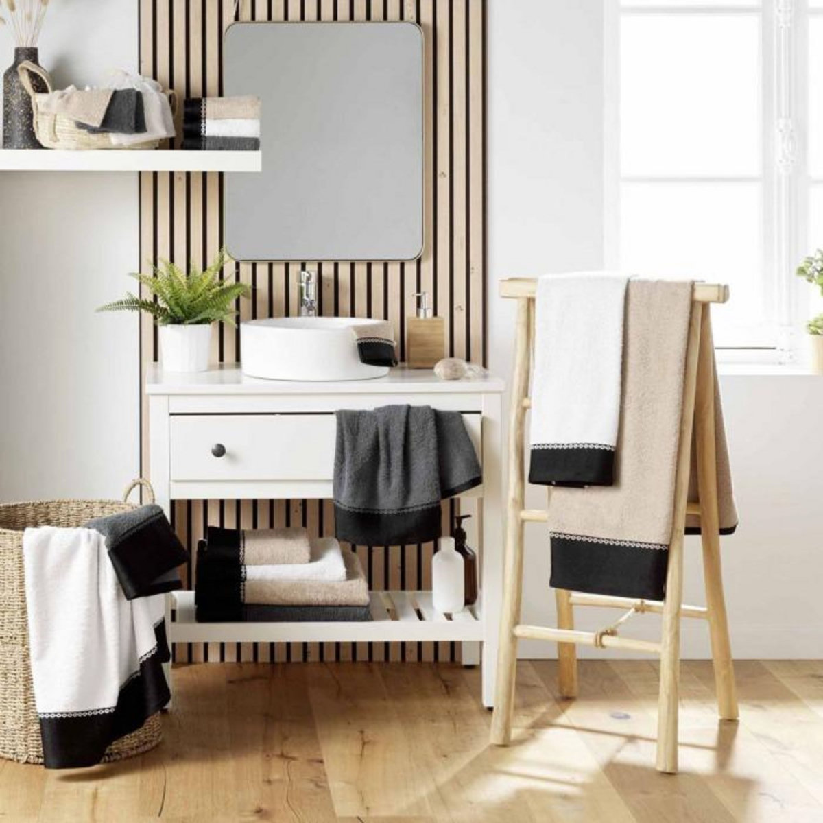 Paris Prix Drap de Bain  Majesty  90x150cm Blanc