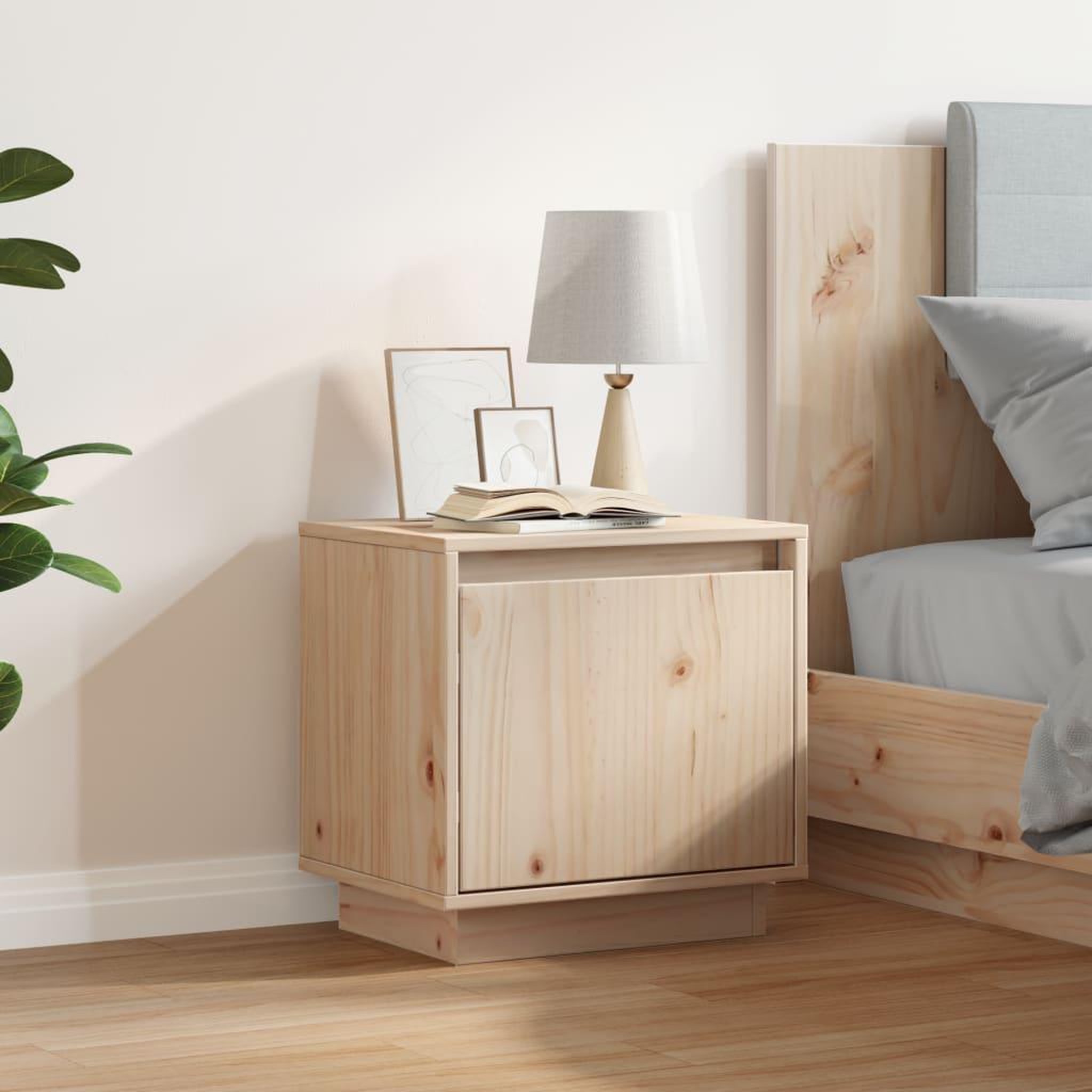 Voir la diapositive 3 : VIDAXL Table de chevet 40x30x40 cm Bois de pin solide