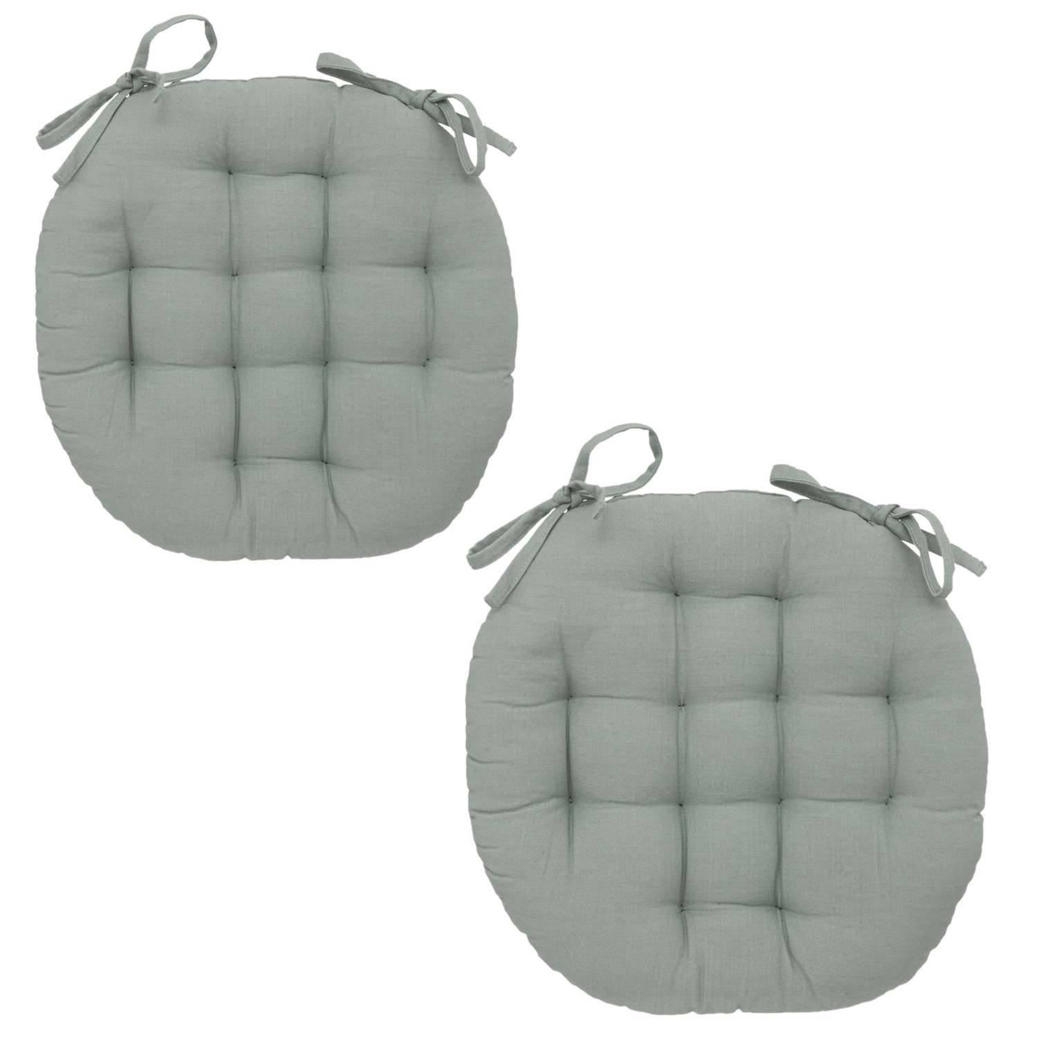 Voir la diapositive 1 : ATMOSPHERA Lot 2x Galette de chaise ronde Alix