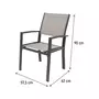 Habitat et Jardin Salon de jardin repas  Iris  - 160/240 cm avec 6 fauteuils
