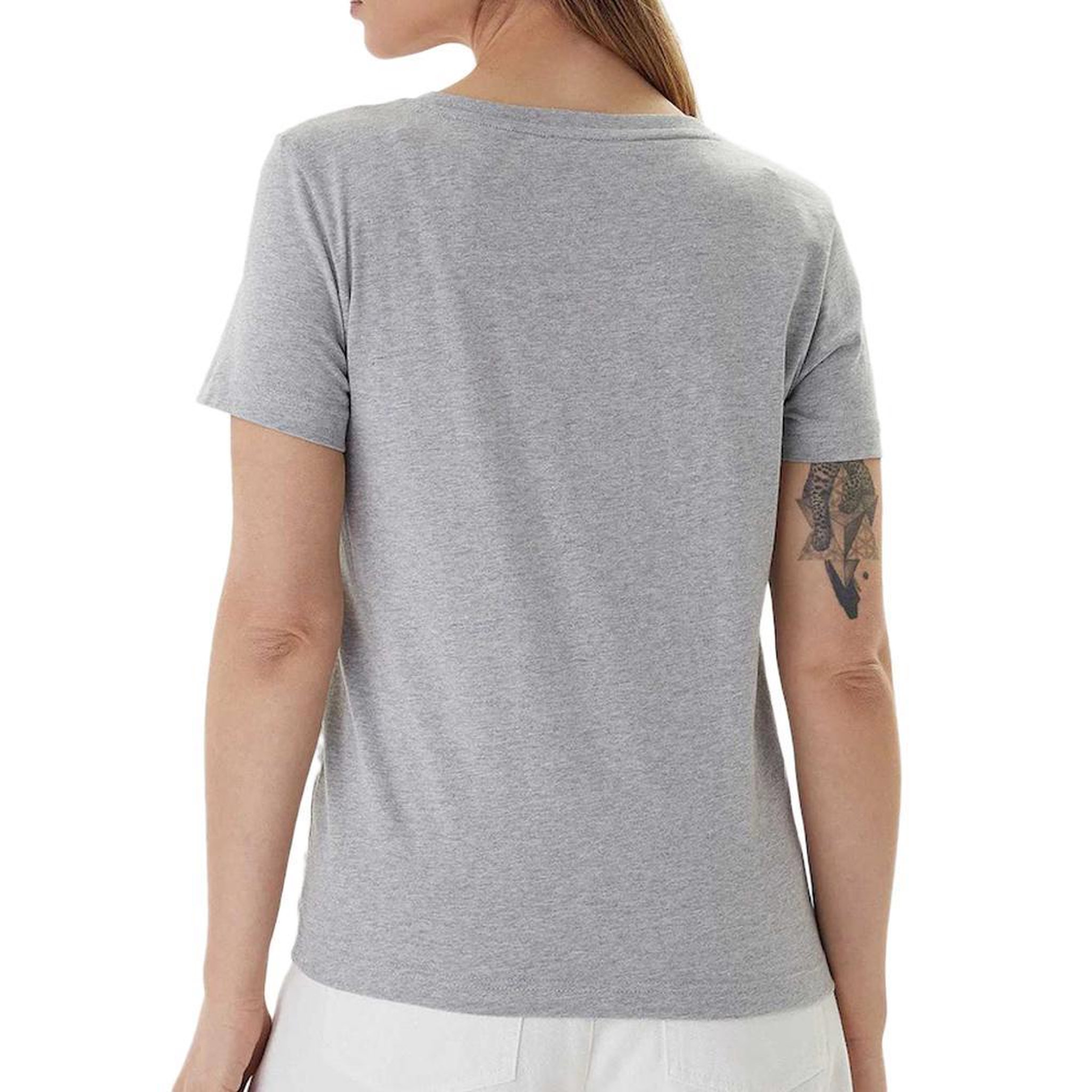 Voir la diapositive 2 : CALVIN KLEIN JEANS T-Shirt Gris Femme Calvin Klein Jeans Archive LV047B205G
