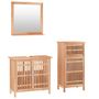 Voir la diapositive 2 : VIDAXL Ensemble de meubles de salle de bain 3 pcs Bois massif de noyer