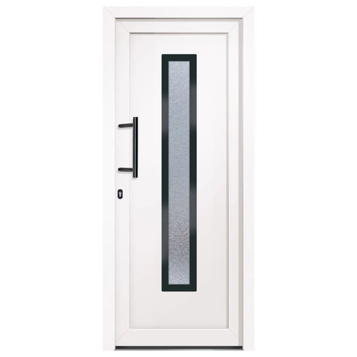 VIDAXL Porte d'entree Blanc 88x200 cm PVC