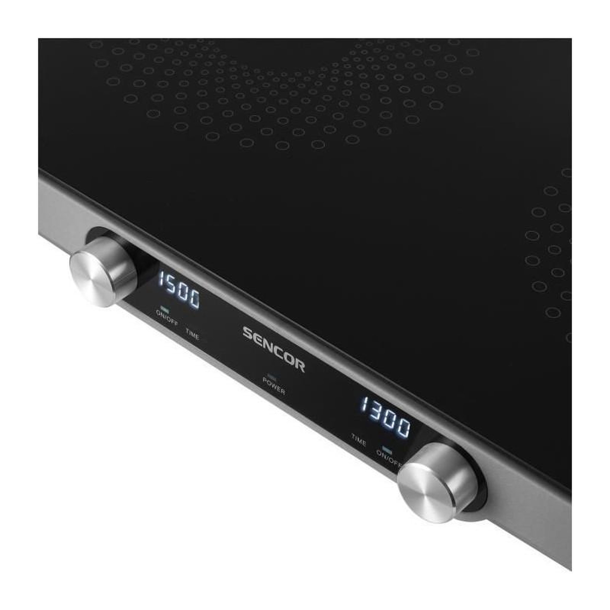 Voir la diapositive 4 : SENCO Plaque de cuisson infrarouge - SENCOR - SCP 2803BK SmoothCook - 3500 W - 2 foyers vitrocéramique - Noir