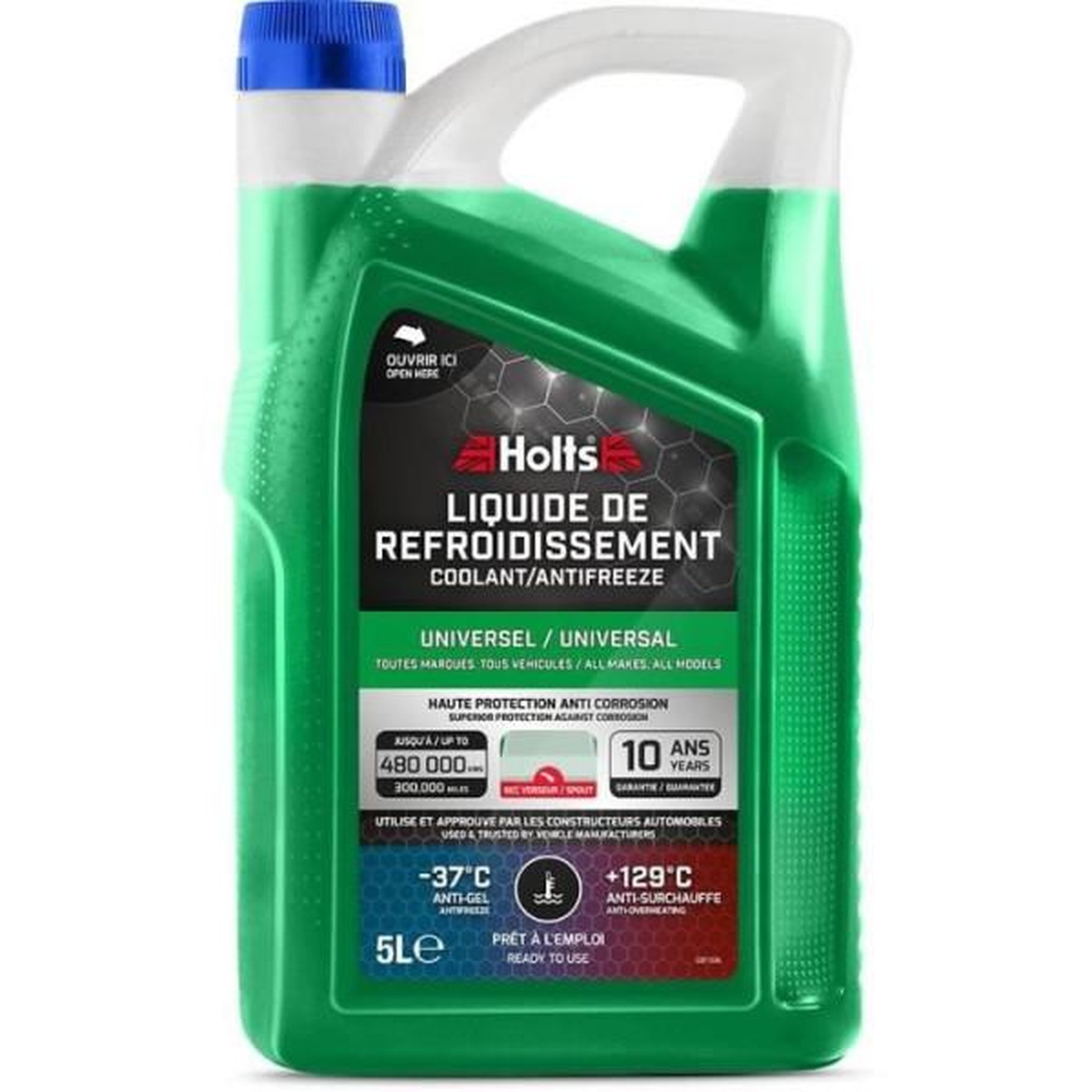 HOLTS Liquide de Refroidissement - HOLTS - HAFR0011B -37°c Universel + Bec 5L