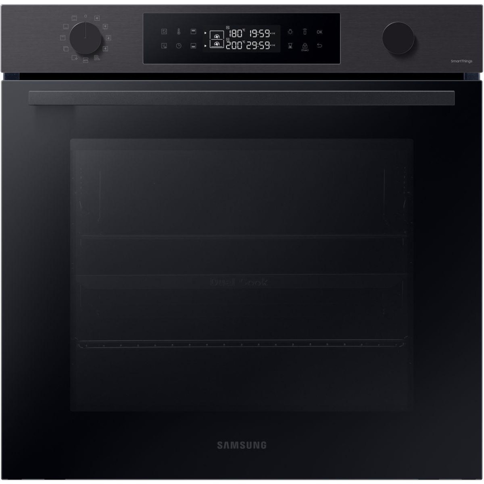 Samsung Four encastrable nv7b4450vcb - double cavité - pyrolyse - chaleur pulsée - porte froide