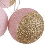 Voir la diapositive 2 : Paris Prix Guirlande Lumineuse à Led  10 Boules  192cm Rose & Or