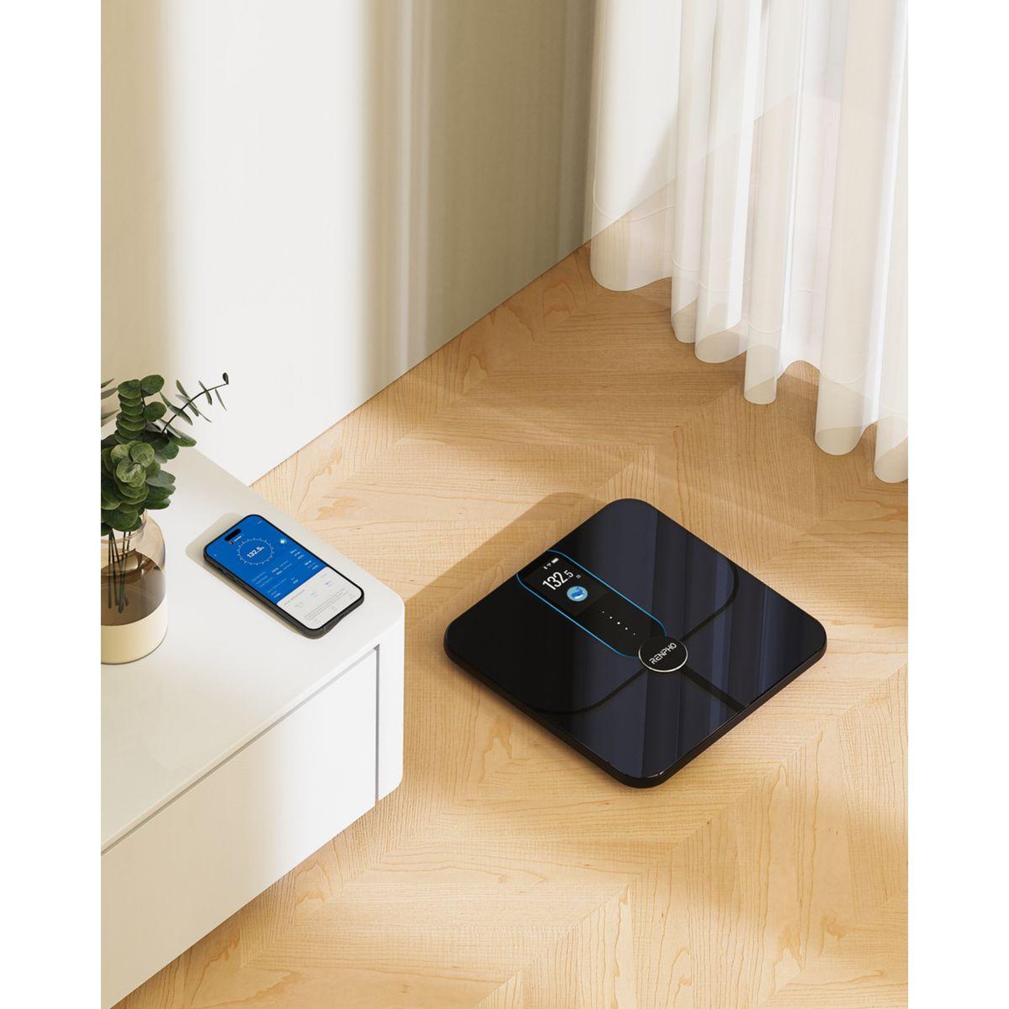 Voir la diapositive 3 : RENPHO Pèse personne connecté elis nova a031- impédancemètre haute précision bluetooth, 13 données corporelles - rechargeable